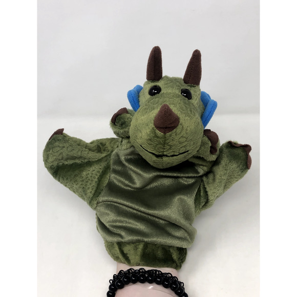 Lot of 4 Soft Hand Puppets Fish Toucan Penguin Dinosaur - Dream & Manhattan Toys - Picture 12 of 16